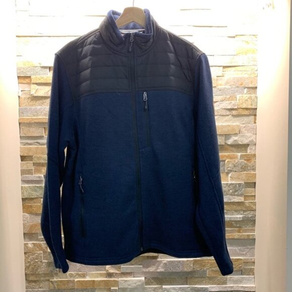 FREE COUNTRY HEATHERED FLEECE FRONT ZIP JACKET - Picture 3 of 7